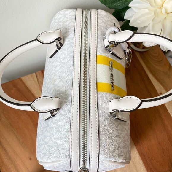 Michael kors Bedford Small Logo Stripe Satchel‎ - Picture 6 of 9